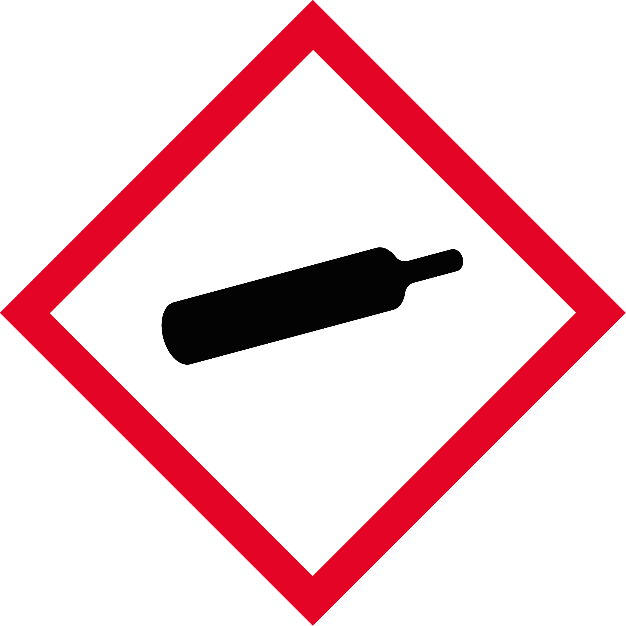 Gas Recovered Label Compressed Gas Self Adhesive Label - GHS Labels