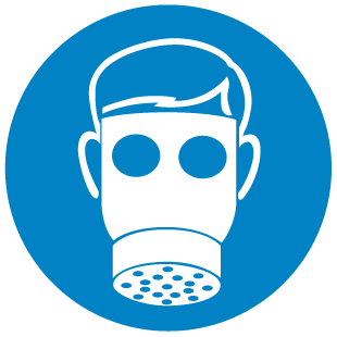 Medical Mask Label Wear Respirator Self Adhesive Label - Mandatory Labels