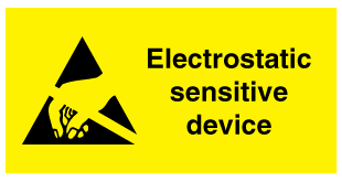Sensitive Device Sticker Electrostatic Sensitive Device Self Adhesive Label