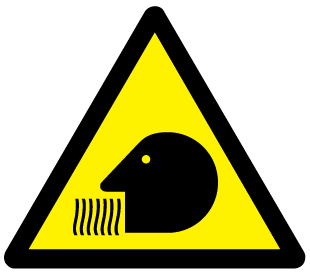 Inhalation Hazard Self Adhesive Label - Safety Warning