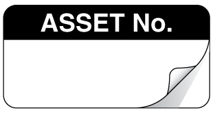 A clear image of Sealed Asset No Label from Fine Cut Labels Direct